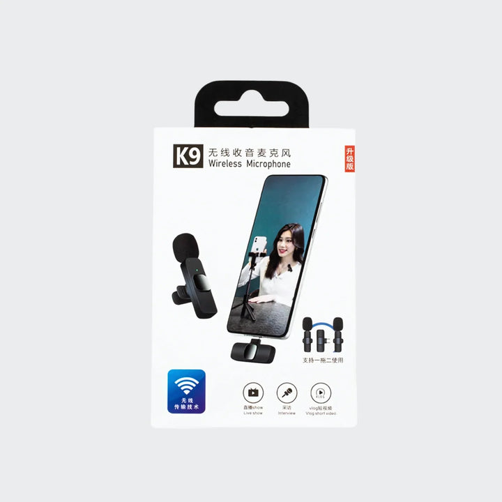 🎙️ K9 Wireless Dual Microphone - Professional Audio for Everyone! 🇵🇰