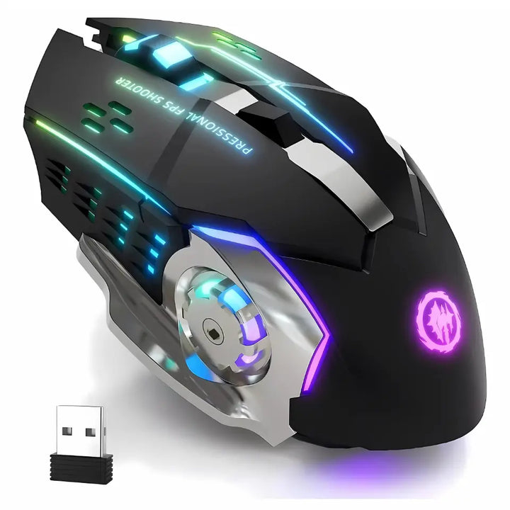 Professional Fps Shooter Wireless Rechargeable Gaming Mouse 2.4G & BT Mode