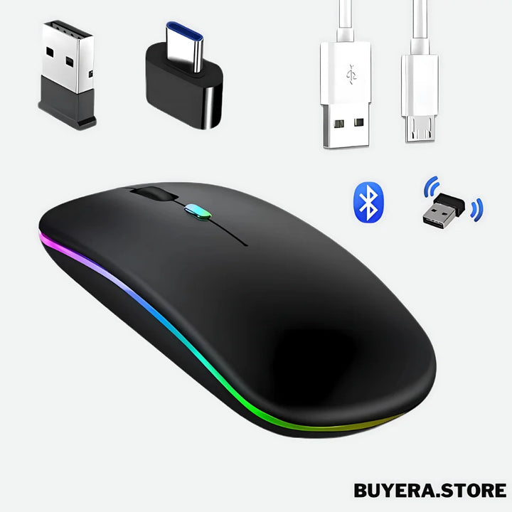 HP Dual-Mode Wireless Rechargeable Mouse - Bluetooth & 2.4G USB (silents clicks)