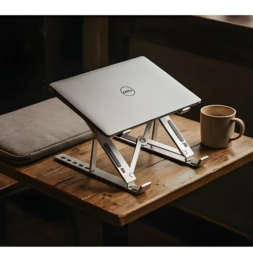 💻 Multi-Angle Foldable Aluminum Laptop Stand 🇵🇰 - (Best for Students & Office)