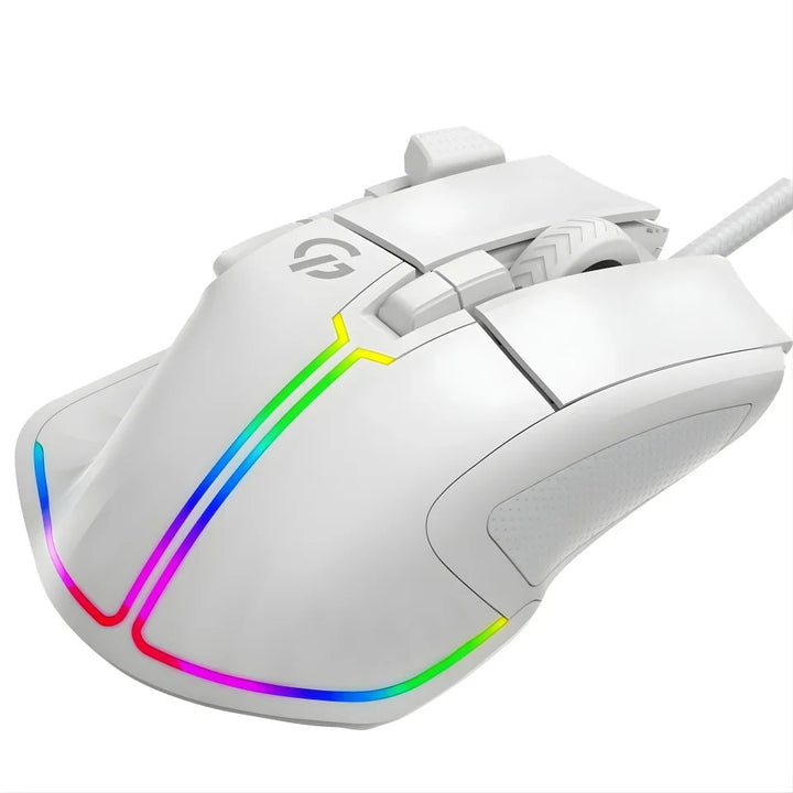 🖱️ GM500W Professional RGB Gaming Mouse – White Edition 🚀