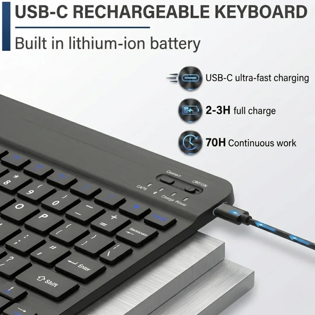 Wireless Rechargeable Bluetooth Keyboard &amp; Mouse Combo ⌨️🖱️