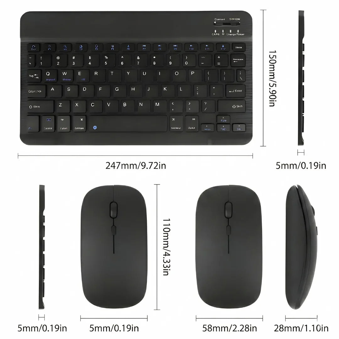 Wireless Rechargeable Bluetooth Keyboard &amp; Mouse Combo ⌨️🖱️