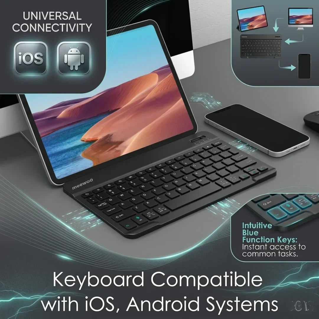 Wireless Rechargeable Bluetooth Keyboard &amp; Mouse Combo ⌨️🖱️